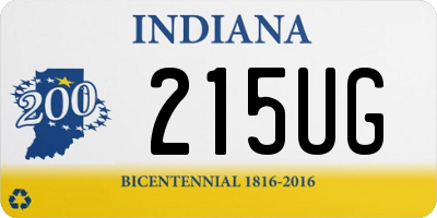 IN license plate 215UG