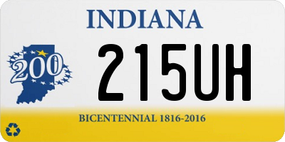 IN license plate 215UH