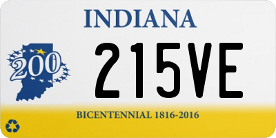 IN license plate 215VE