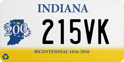 IN license plate 215VK