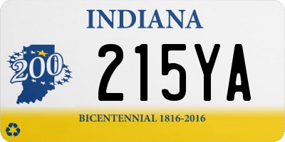 IN license plate 215YA