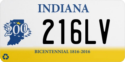 IN license plate 216LV