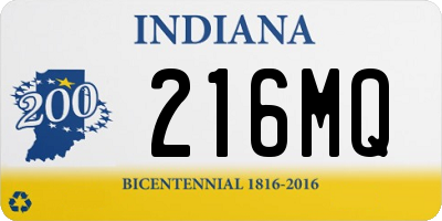 IN license plate 216MQ