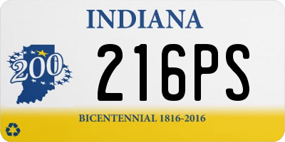 IN license plate 216PS