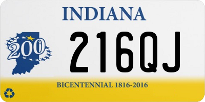 IN license plate 216QJ