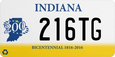 IN license plate 216TG