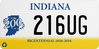 IN license plate 216UG