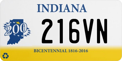 IN license plate 216VN