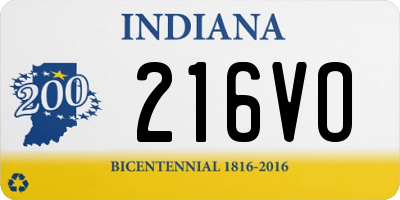 IN license plate 216VO