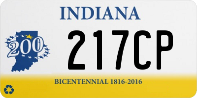 IN license plate 217CP