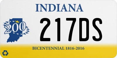 IN license plate 217DS