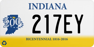 IN license plate 217EY