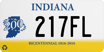 IN license plate 217FL