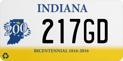 IN license plate 217GD