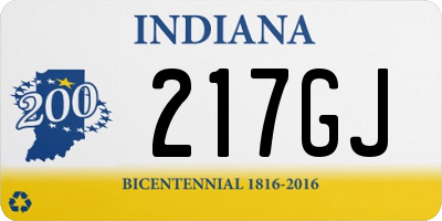 IN license plate 217GJ