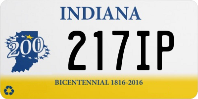 IN license plate 217IP