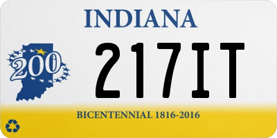 IN license plate 217IT