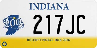 IN license plate 217JC