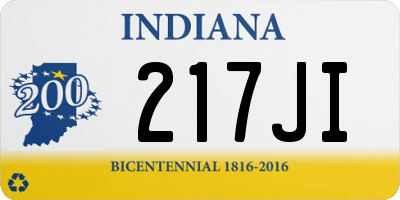 IN license plate 217JI