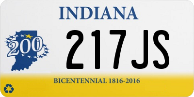 IN license plate 217JS