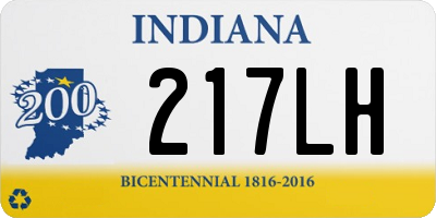 IN license plate 217LH