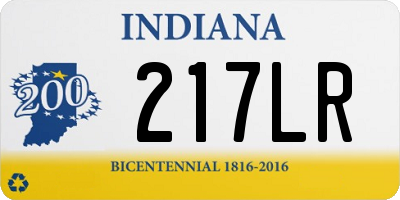 IN license plate 217LR