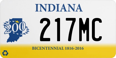 IN license plate 217MC