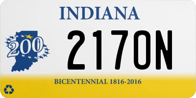 IN license plate 217ON