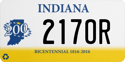 IN license plate 217OR
