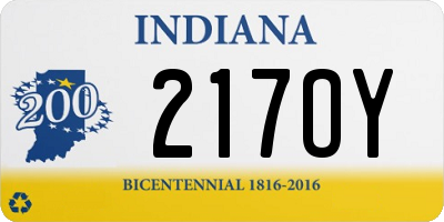 IN license plate 217OY