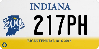 IN license plate 217PH