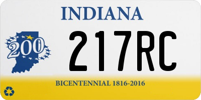 IN license plate 217RC