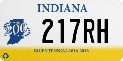 IN license plate 217RH