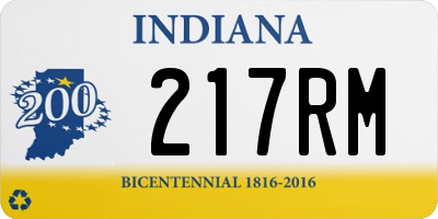 IN license plate 217RM