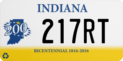 IN license plate 217RT