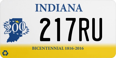 IN license plate 217RU