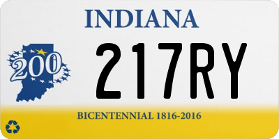 IN license plate 217RY