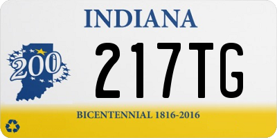 IN license plate 217TG