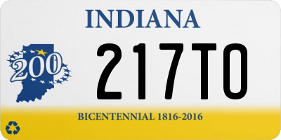 IN license plate 217TO