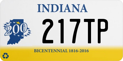 IN license plate 217TP