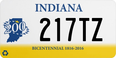 IN license plate 217TZ