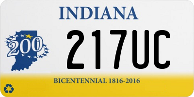 IN license plate 217UC