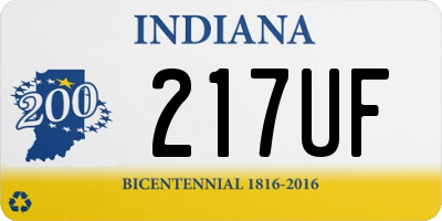 IN license plate 217UF