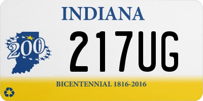 IN license plate 217UG