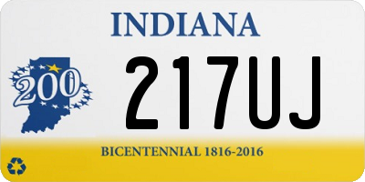 IN license plate 217UJ