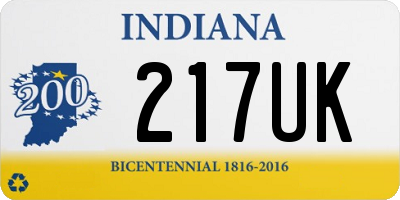 IN license plate 217UK