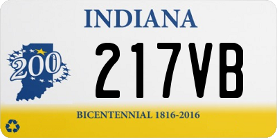 IN license plate 217VB