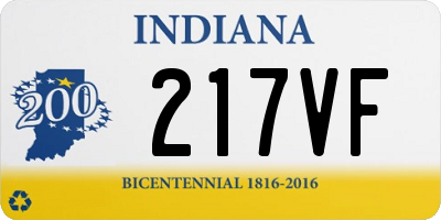 IN license plate 217VF