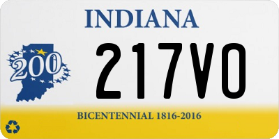 IN license plate 217VO