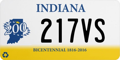 IN license plate 217VS